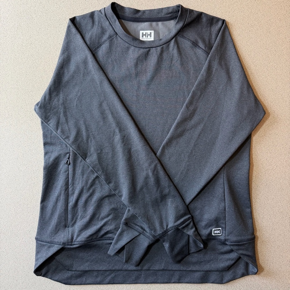 Helly Hansen Men’s Large Performance Base Layer Athletic Shirt Zip Pocket Norway